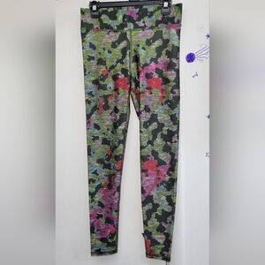 Terez Camouflage Leggings - Green, Pink, Black
